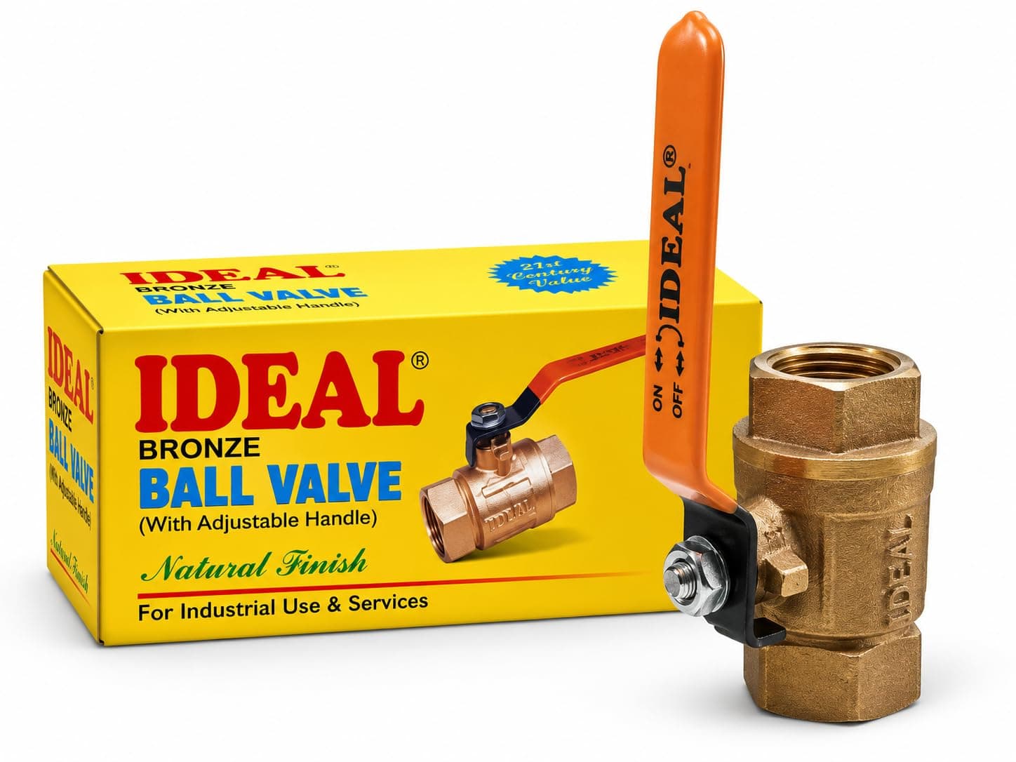 IDEAL® Bronze Ball Valve (With Adjustable Handle)
