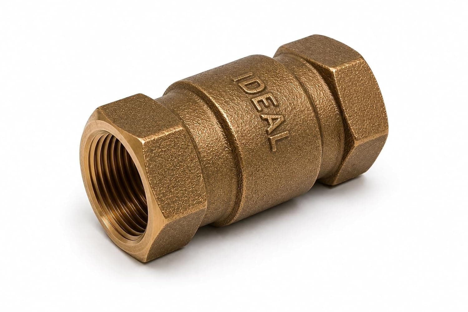 IDEAL Bronze Vertical Check Valve Thread Detail